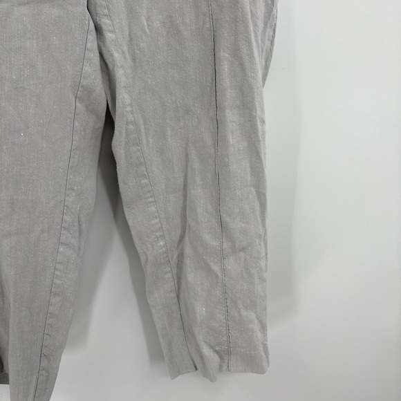 J. Jill Linen Stretch Pants Gray Cropped Pull-On Comfort Lightweight Size Xs 30 - Picture 4 of 16